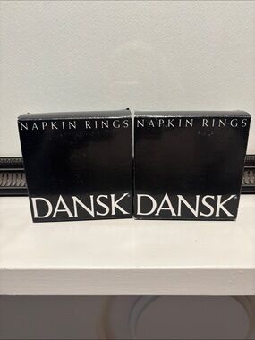 Dansk silverplate napkin rings set of eight.